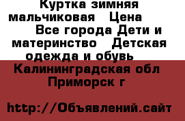 Куртка зимняя мальчиковая › Цена ­ 1 200 - Все города Дети и материнство » Детская одежда и обувь   . Калининградская обл.,Приморск г.